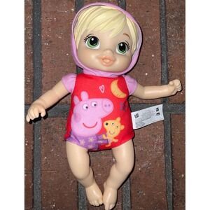 Baby Alive Peppa Pig Doll Blonde Hair Green Eyes Red Onesie Hasbro 2021 F2387